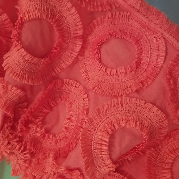 💕TRINA TURK💕 Veranda Top ~ Vista Voile Watermelon Red Medium M NWT - Picture 6 of 10